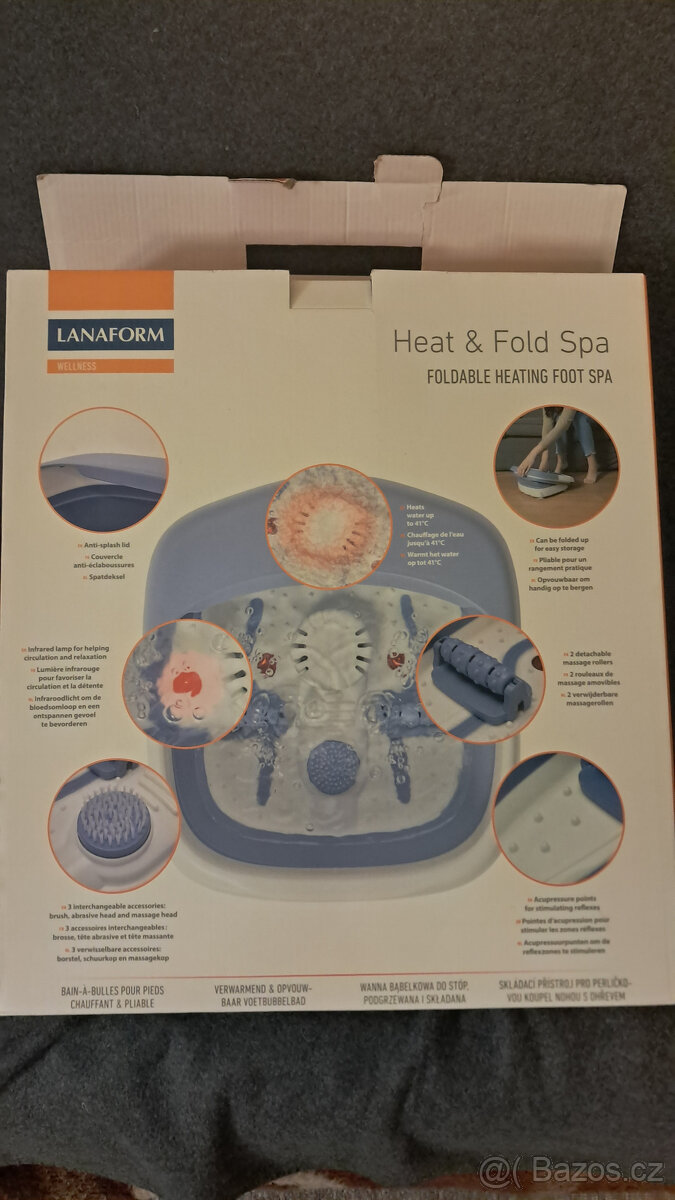 Masážní přístroj na nohy Lanaform Heat & Fold Spa - 4