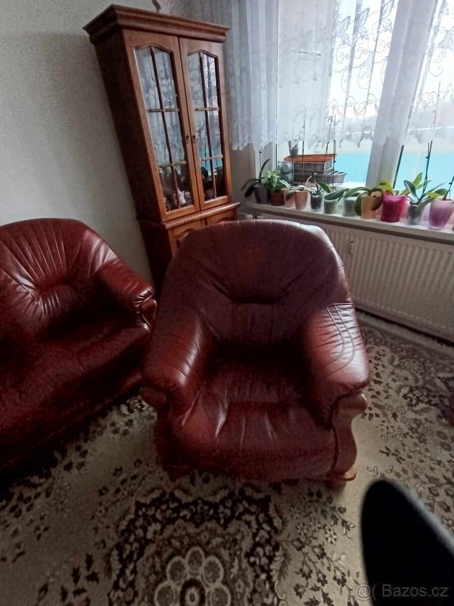Set kožené sedačky a křesla - 4