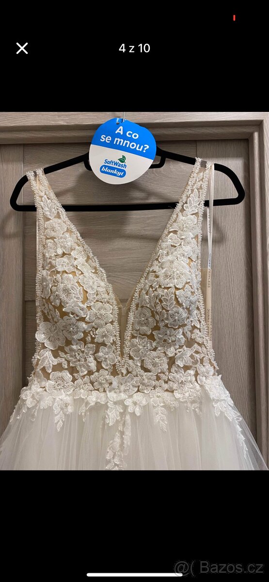Svatební šaty velikosti 38 - 4