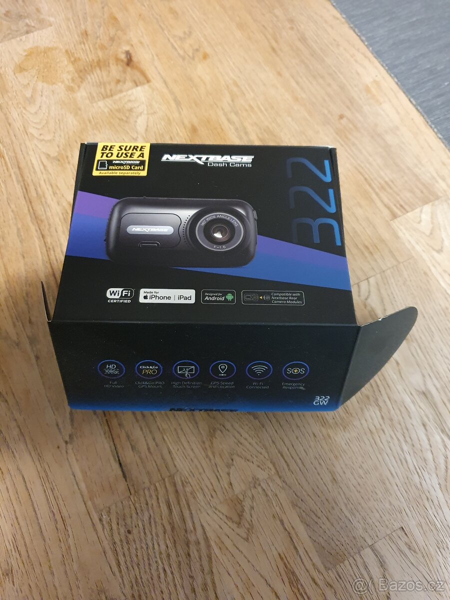 kamera do auta , Nextbase Dash Cams 322GW GPS - 4