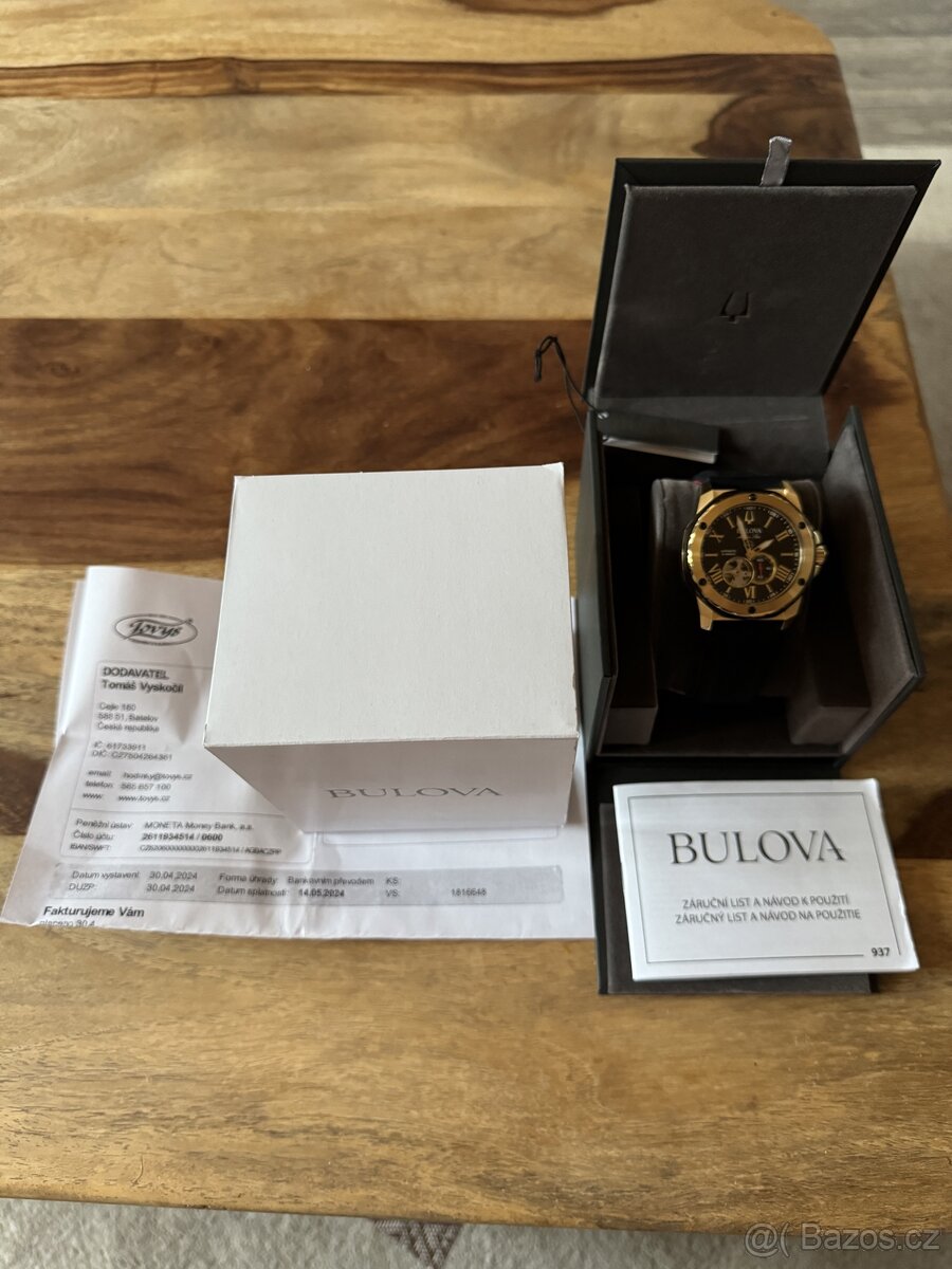 Hodinky Bulova 98A272 zakoupeny 30.4.24 Nenošené v záruce - 4