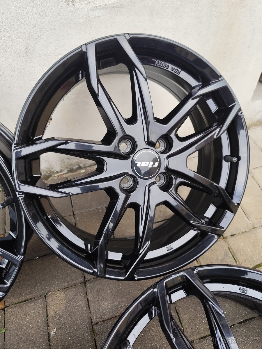 ALU 4x100 r17 RIAL - KIA, TOYOTA - ZÁNOVNÍ DISKY - 4