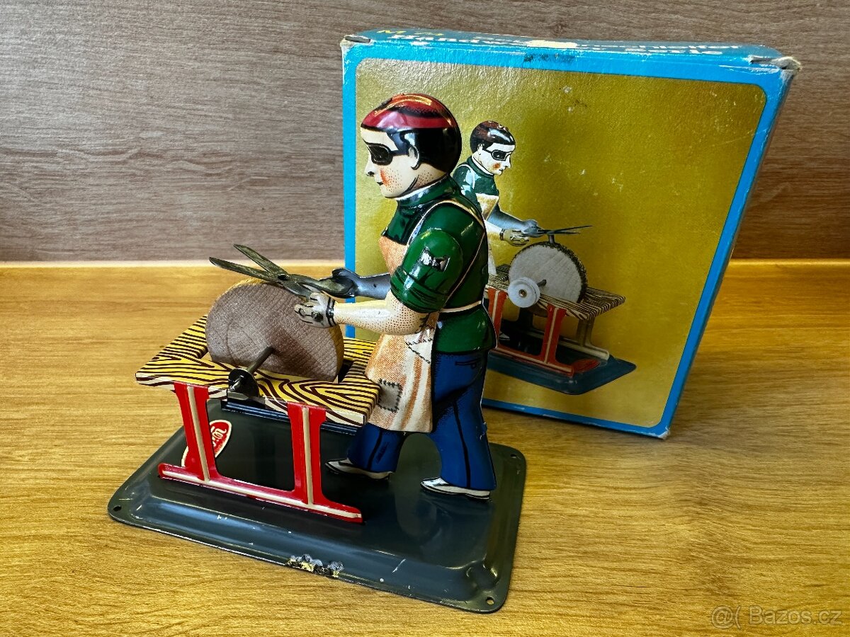 Parní stroj - Bruska na nůžky WILESCO M74 z roku 1975 - 1990 - 4