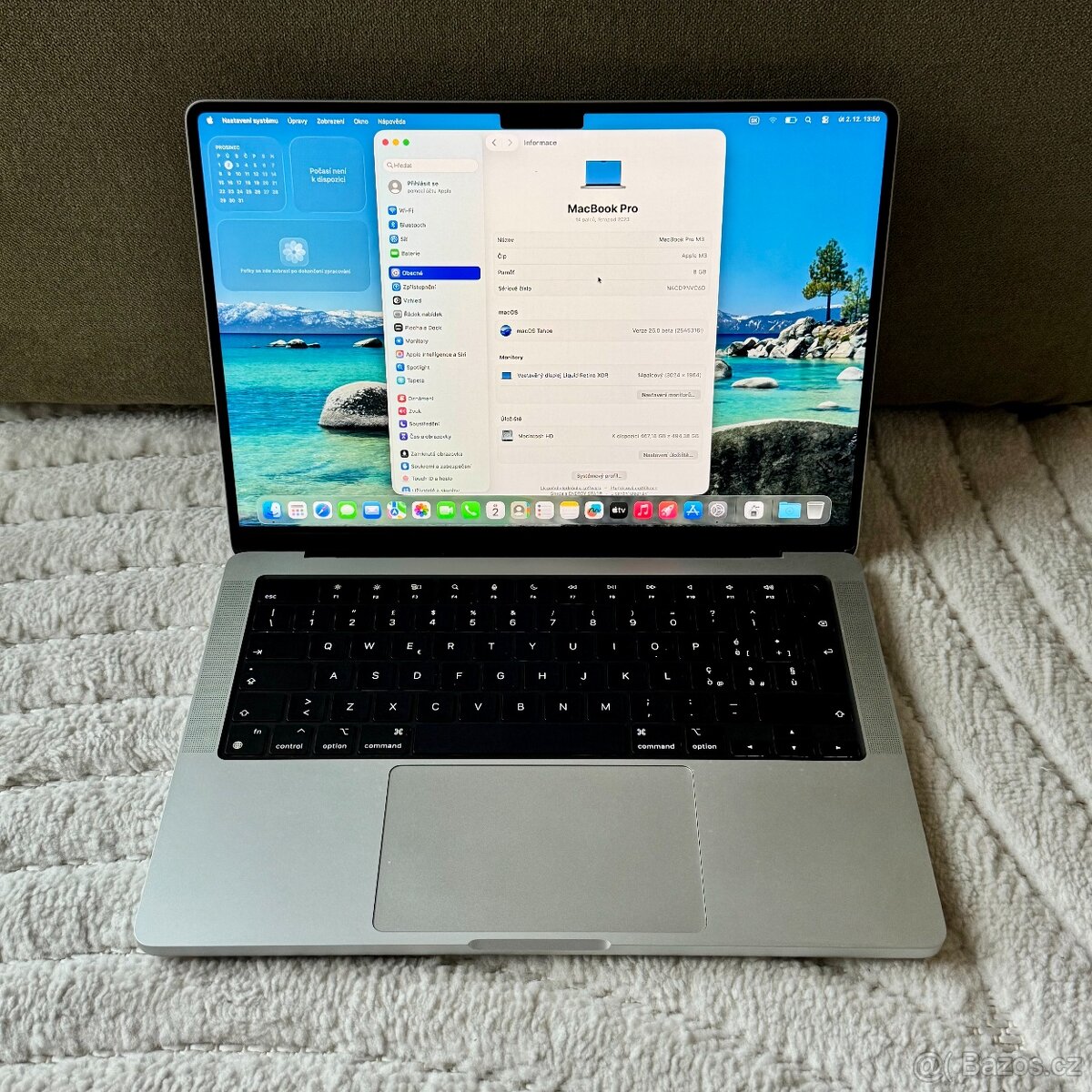 ZÁNOVNÍ APPLE MACBOOK PRO 14” M3/512GB/8GB/BATERIE 100% - 4