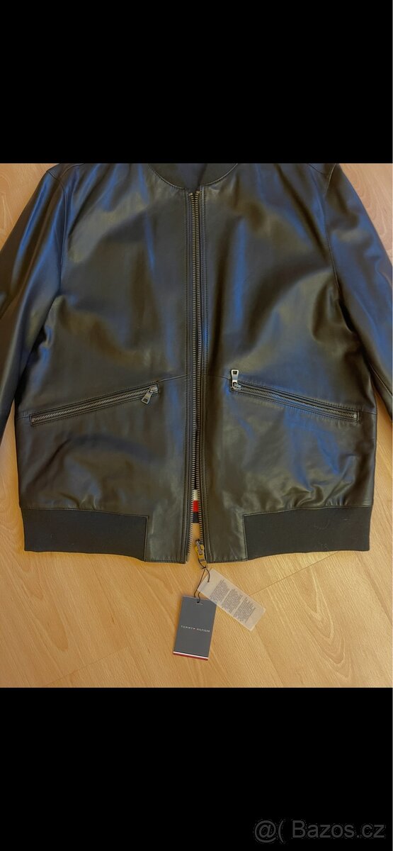 Pánská kožená bunda Tommy Hilfiger - 4