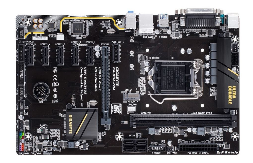 Zakladny Deska GIGABYTE H110-D3A - Intel H110 - 4