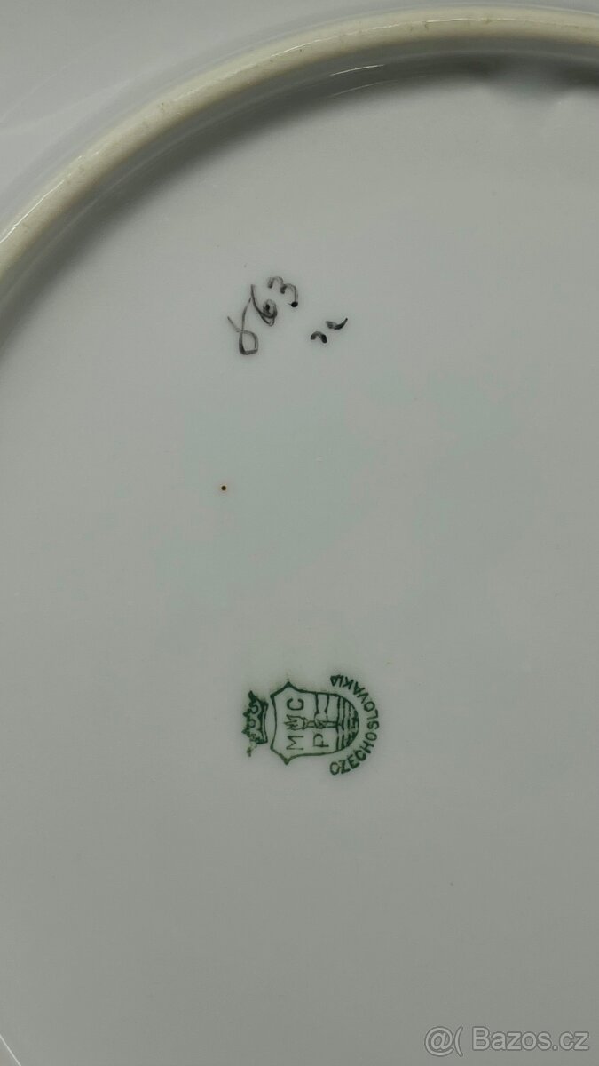 POPTÁVÁM – starožitné talíře / servis s motivem pomněnek - 4