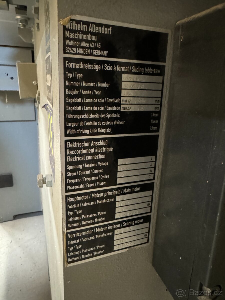 Formátovací pila Altendorf F45 ELMO - 4