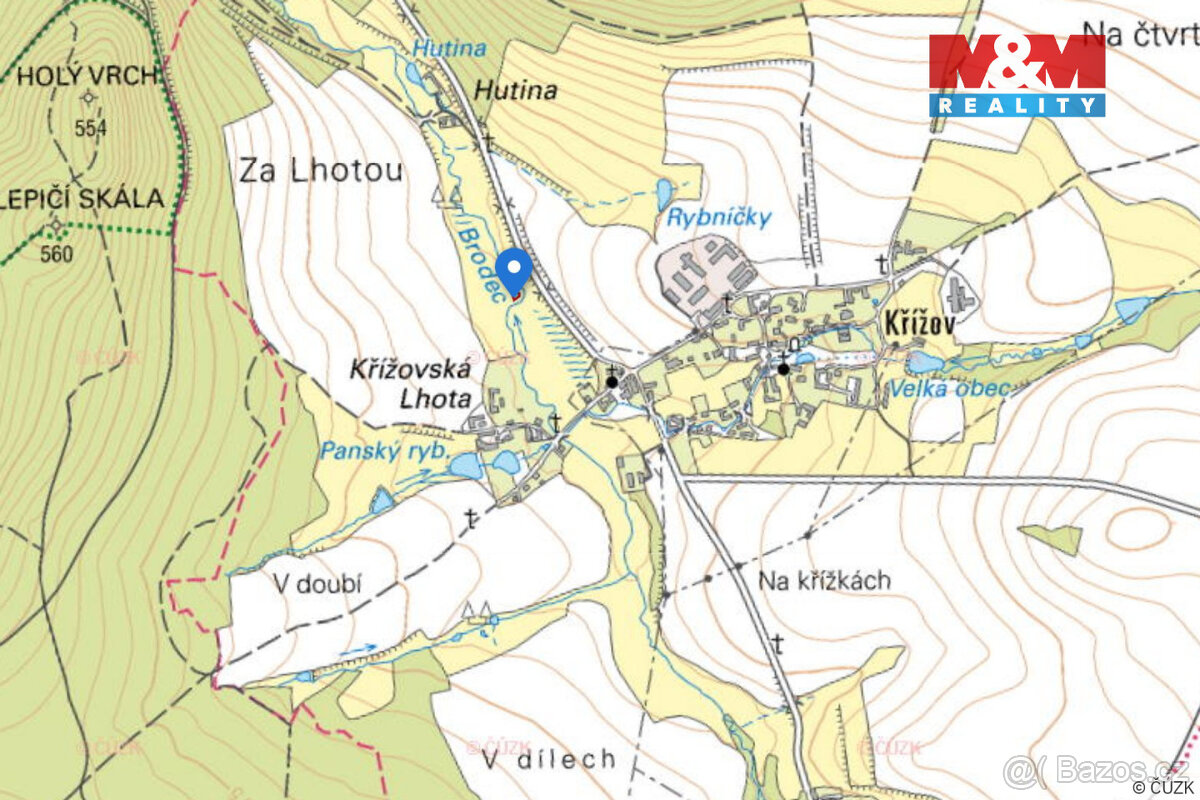 Prodej louky, 237 m², Pravonín - 4