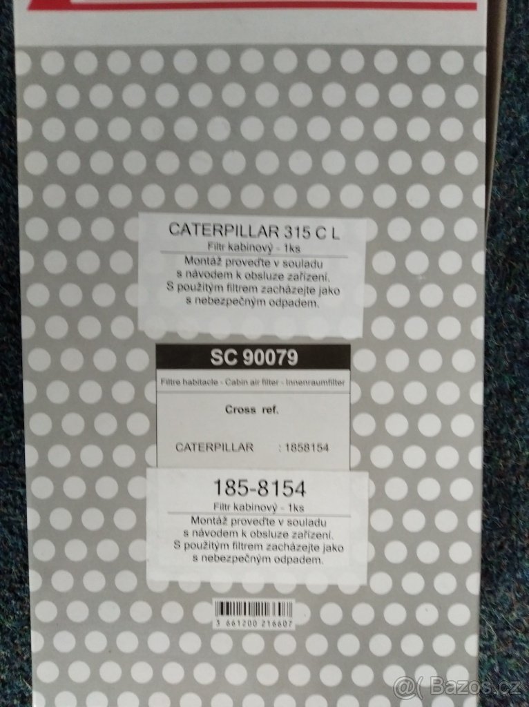 filtry Cat 1R-1804,206-5235,206-5234,185-8154,293-1183 - 4