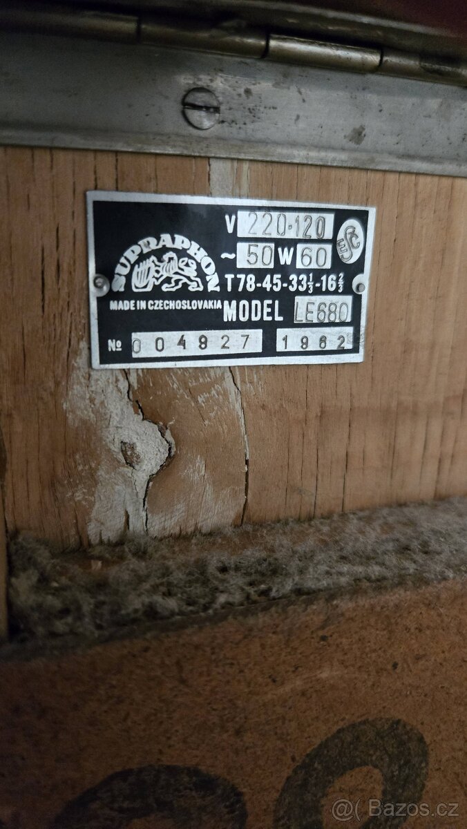 GRAMORÁDIO TESLA SUPRAPHON LE680 - 4