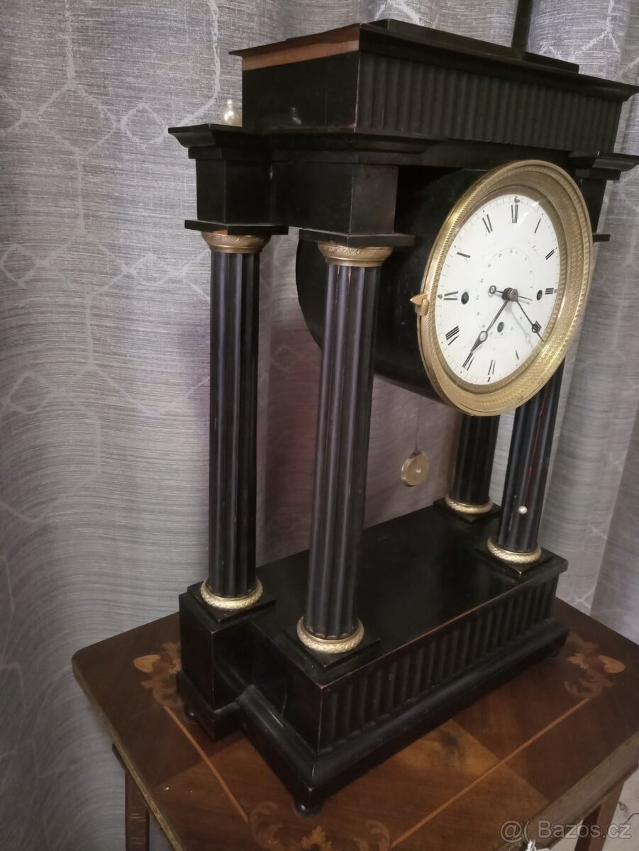 Sloupkové hodiny Biedermayer - 4