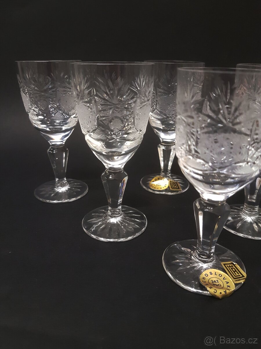 Broušené sklenice 6ks - 4