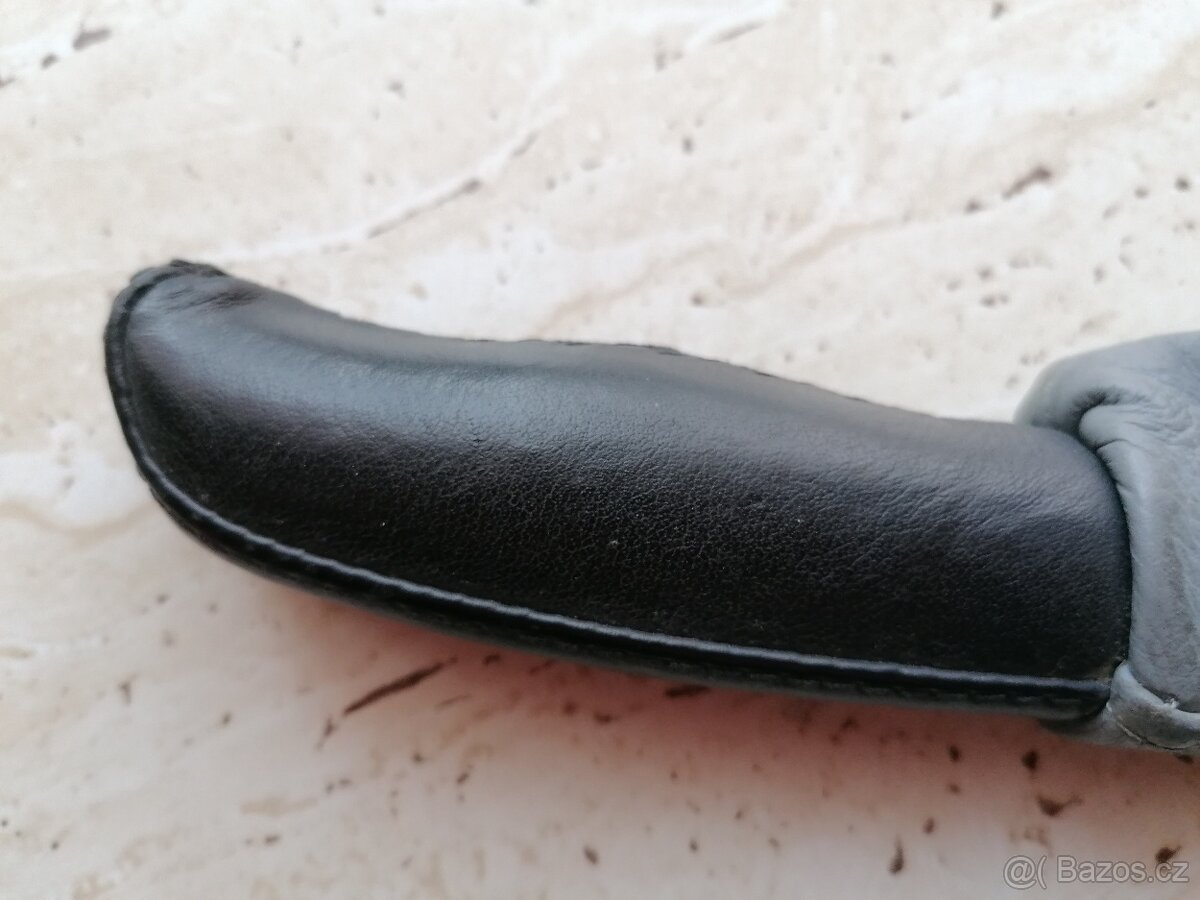 BMW E39 celokožená šedá ruční brzda - 4