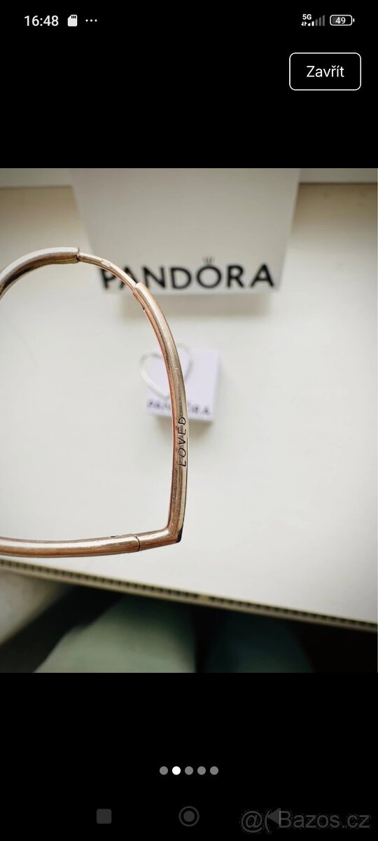 Pandora náušnice srdce - 4