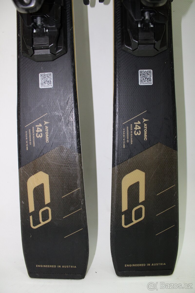 Použité sjezdové lyže Atomic Cloud C9 délka 143 cm - 4