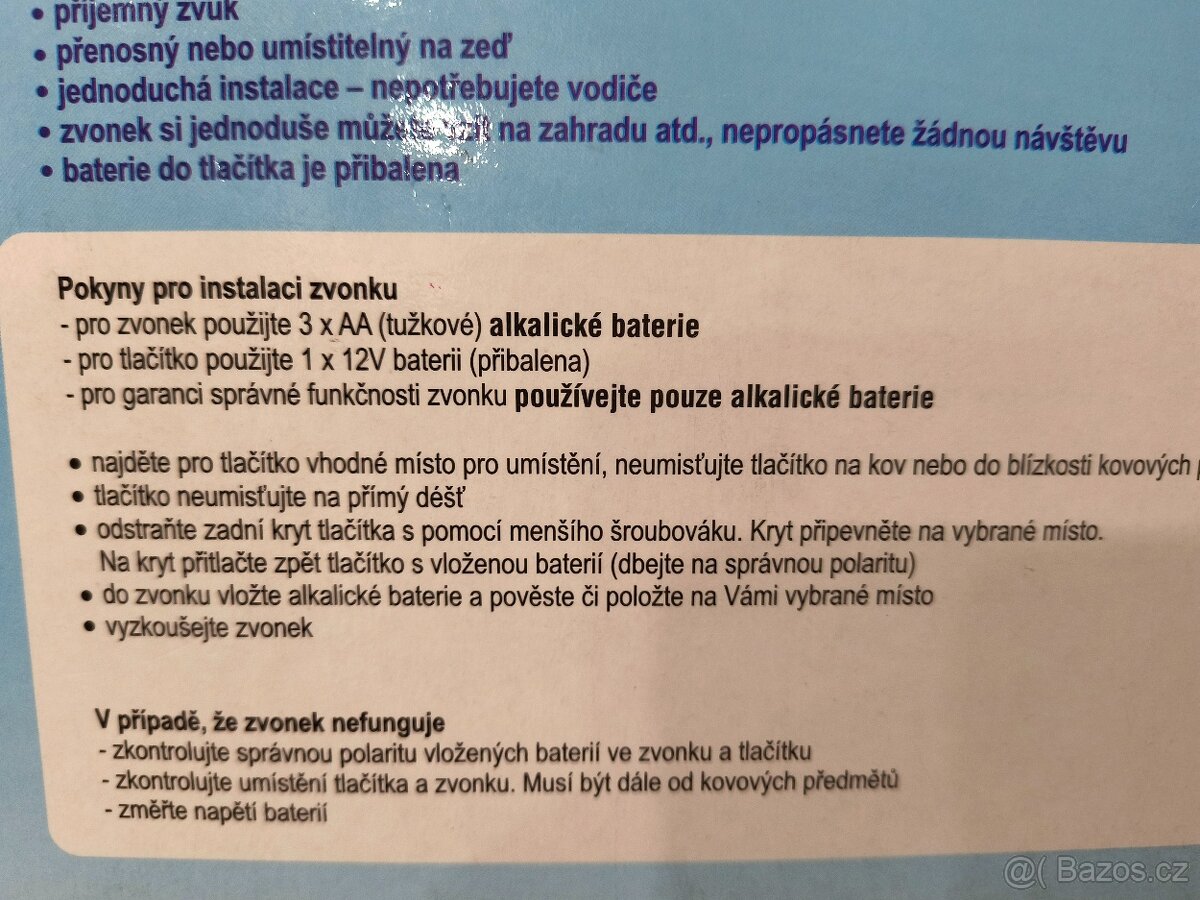 Domovní bezdrátový zvonek - 4