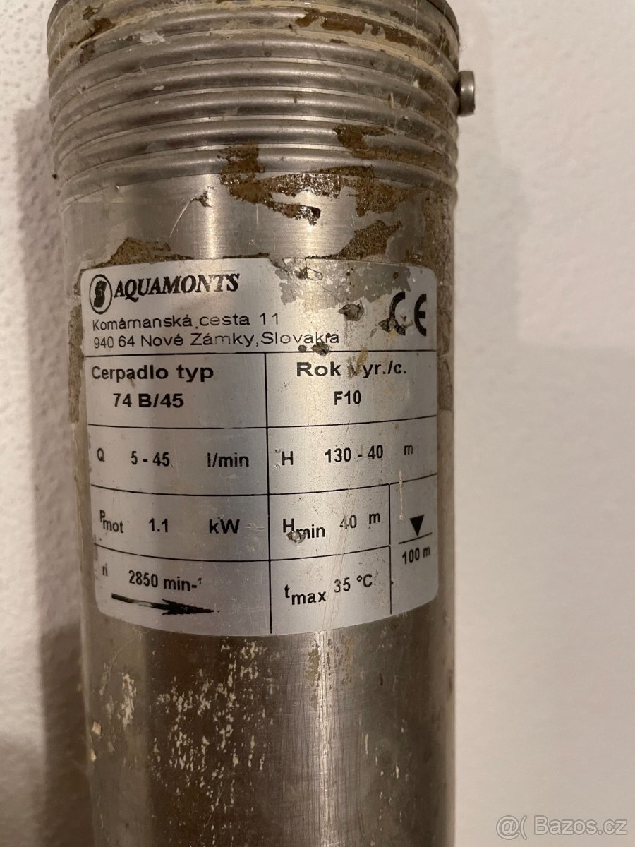 Hlubinné čerpadlo do vrtu 100m výtlak - 4