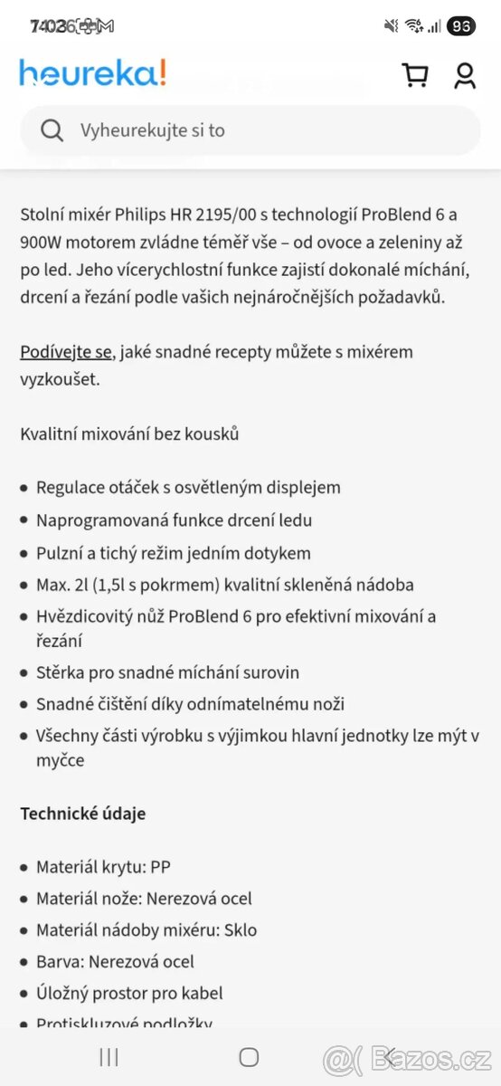 Stolní Mixer Philips nerezovy - 4