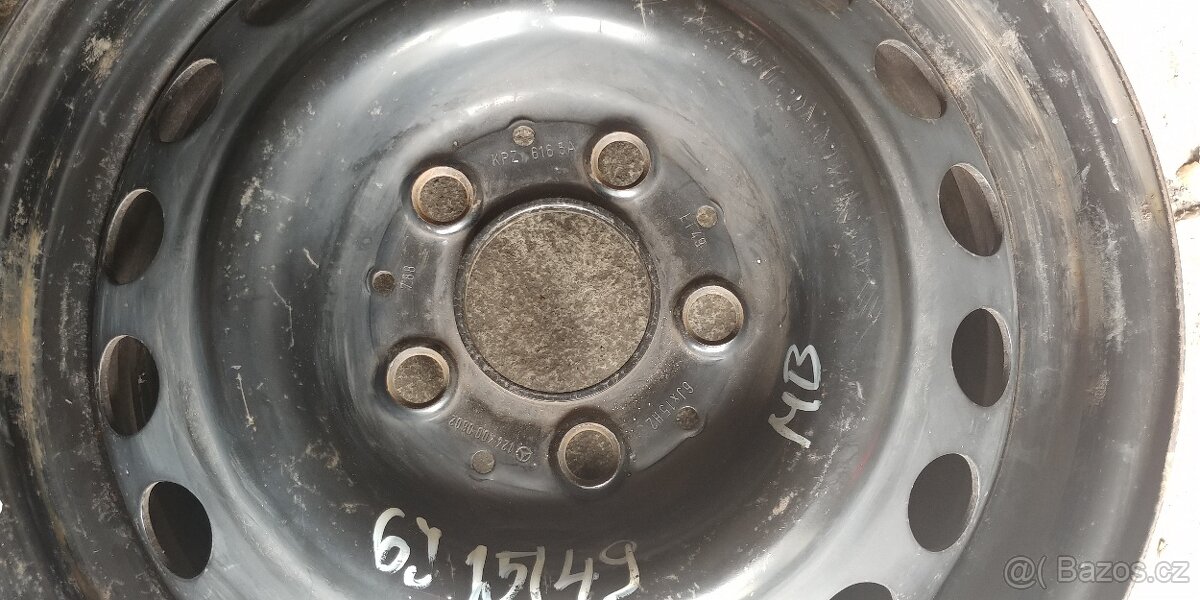 Mercedes W124 15" plechové disky 2ks - 4