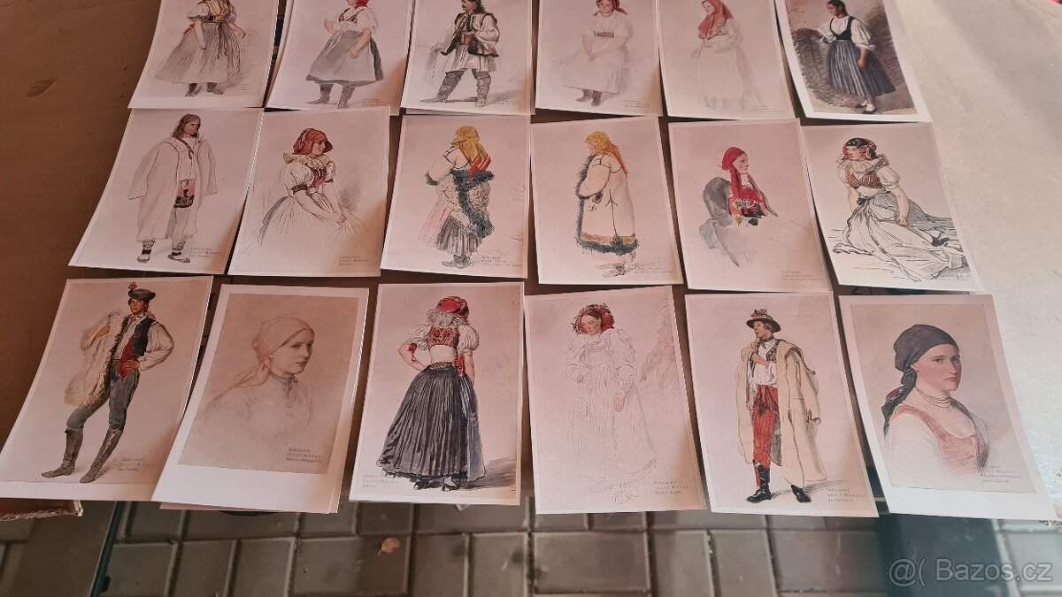 Prodám staré pohledy Josef Mánes - 4