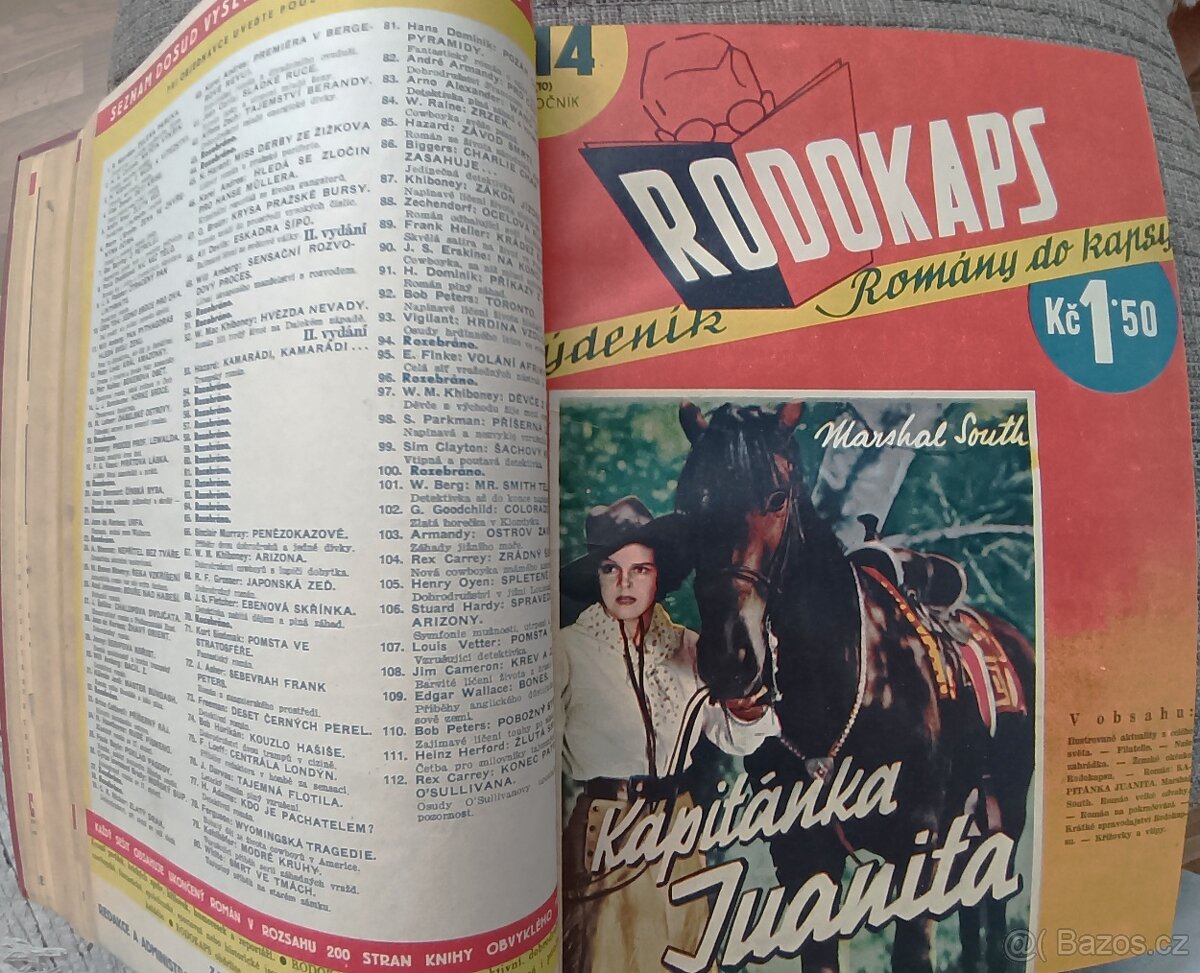 10 x vázaný starý časopis Rodokaps 7. - 4