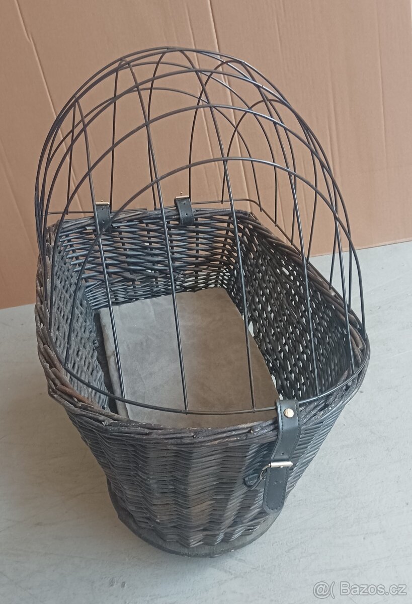 Trixie proutěný koš s nosičem na sedlovku, koš na psa, nosič - 4