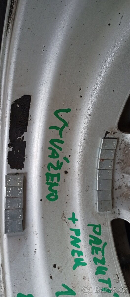 5 ks ORIGO LITÝCH KOL 4x100R14 z OPEL+185/60letní pneu R14 - 4