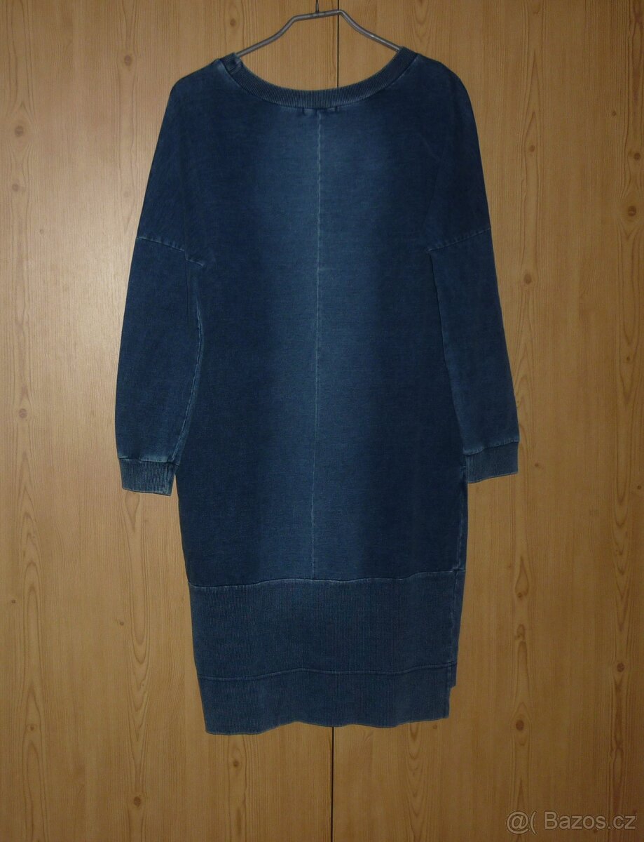 Dámské modré šaty džínového vzhledu Livili - 4