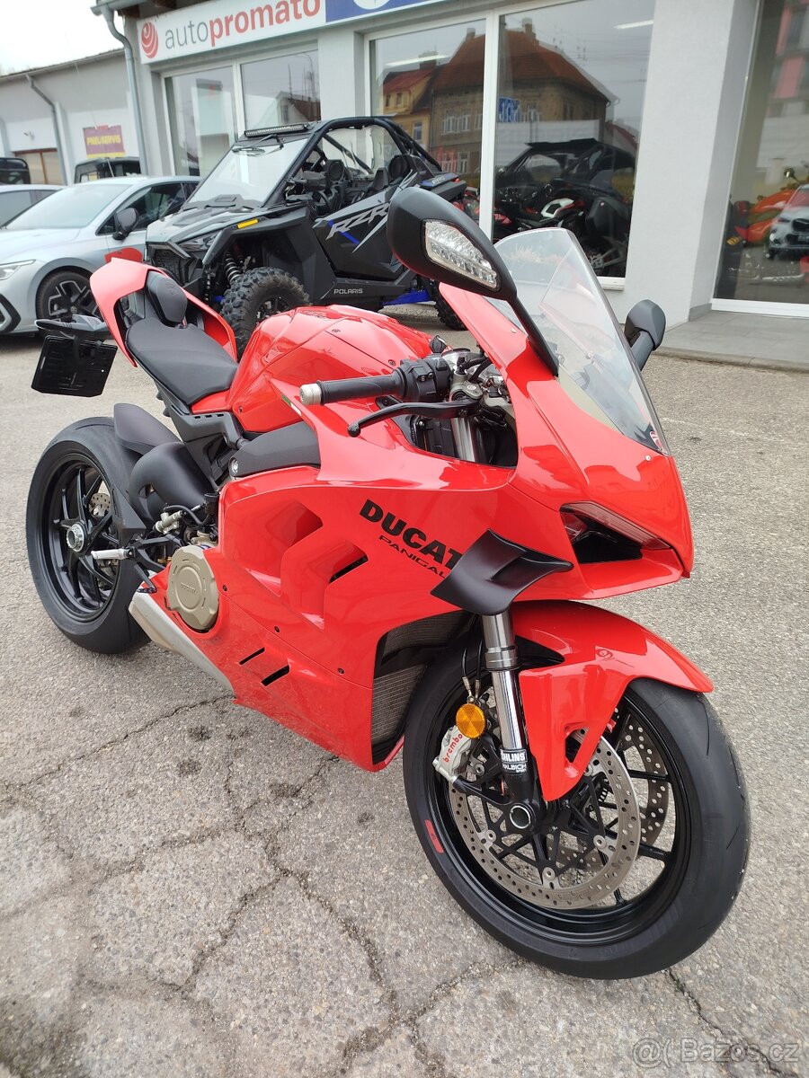 Ducati Panigale V4, ČR, ZÁRUKA, - DPH, KRÁSNÝ STAV - 4