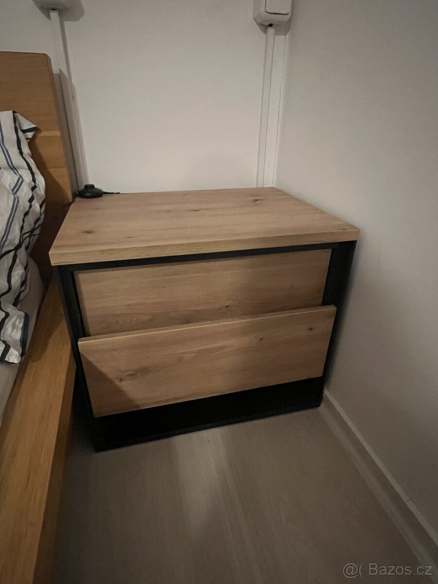 Noční stolek - LED podsvícené (warm white) - 4