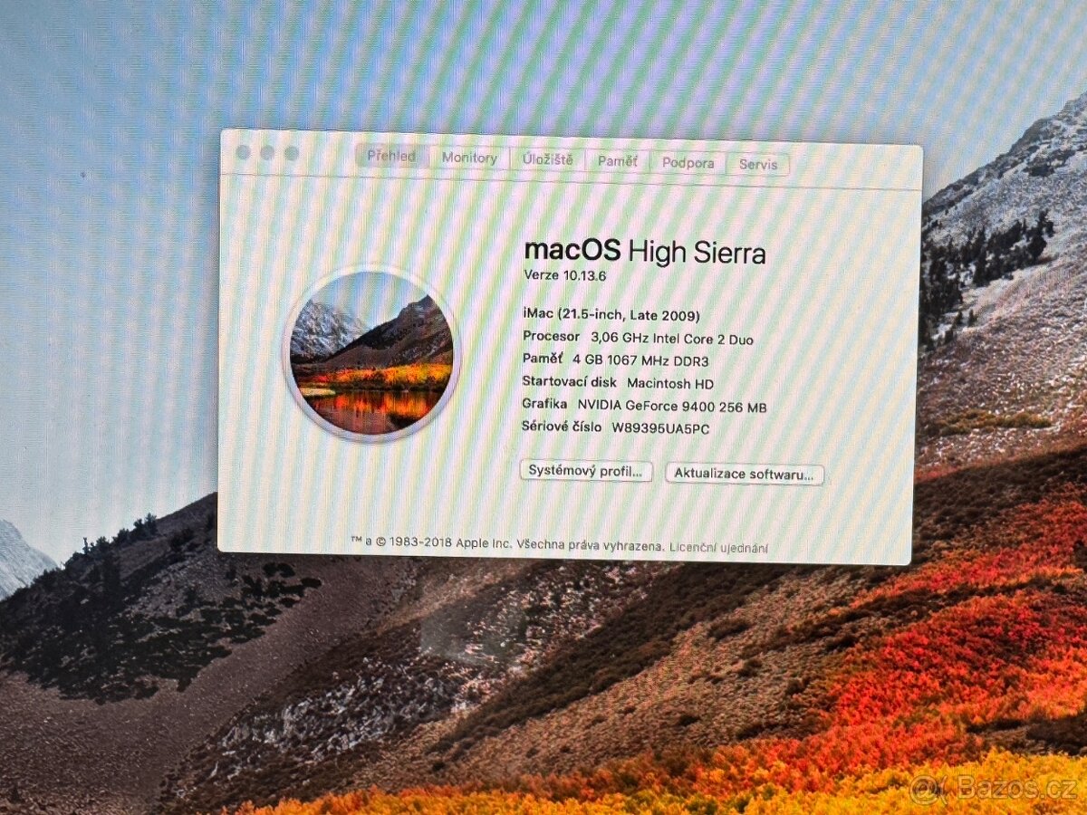 iMac 21,5", 4GB, 500GB SSD + 500GB disk, 2009 - 4