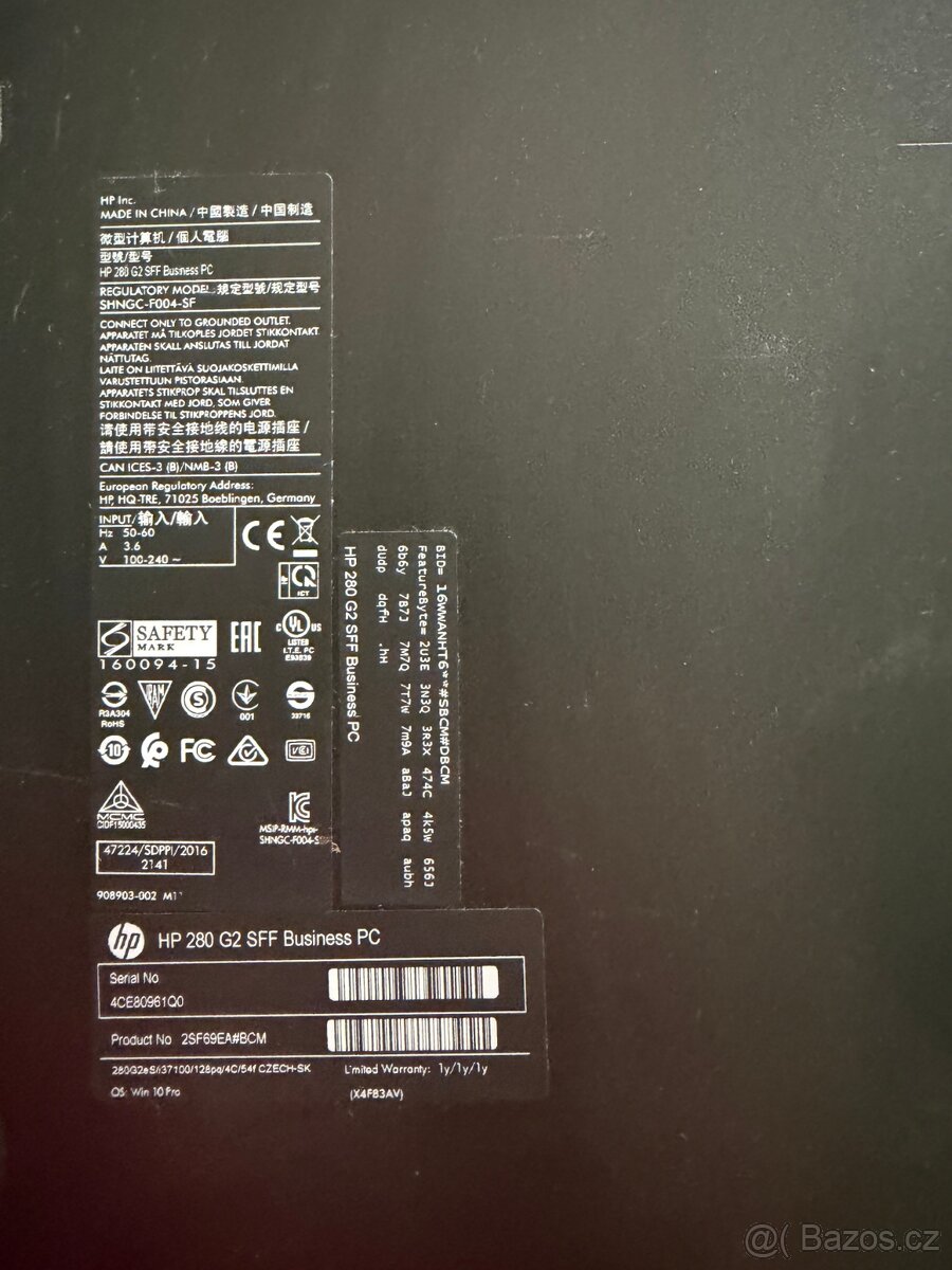 HP 280 G2 SFF – Intel Core i5, 8 GB RAM, 512 GB SSD - 4