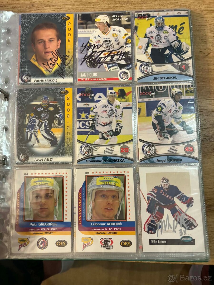 Hokejové karty autogramy - 4