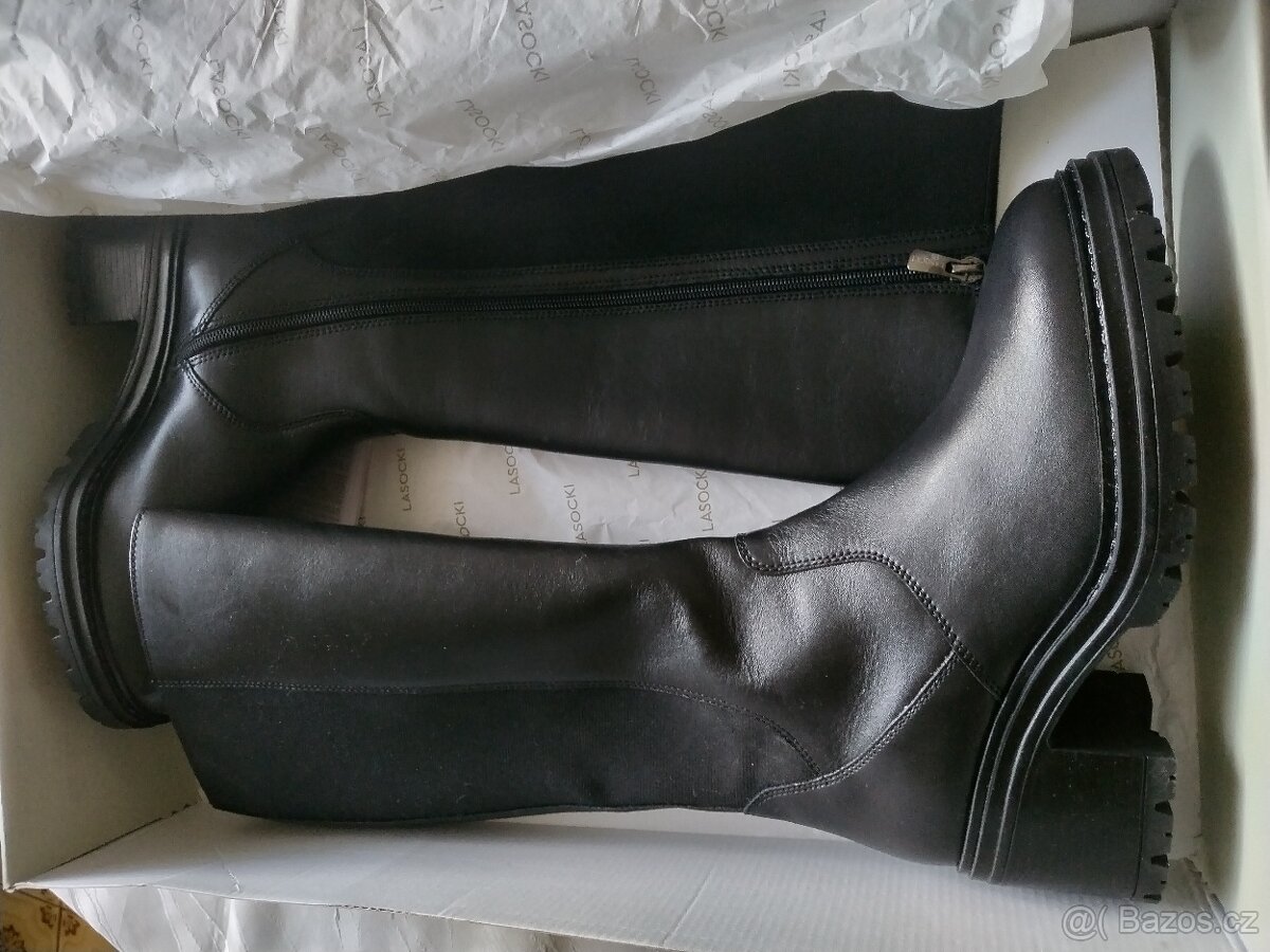 Dámské kožené kozačky - 4