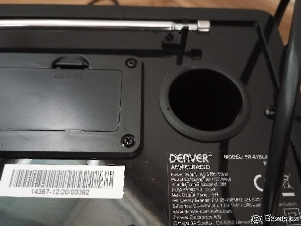 rádio Denver TR-61BLACKMK2 - 4