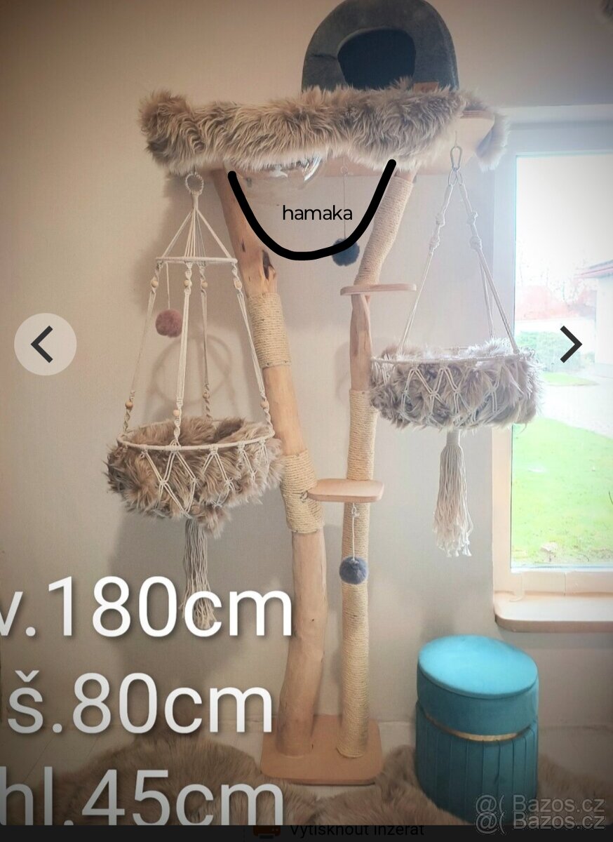 Luxusní kočičí strom, škrabadlo - 4