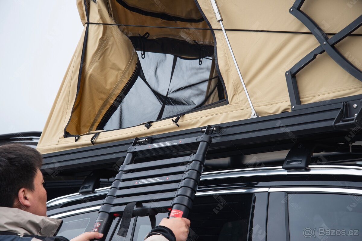 Střešní stan celohliníkový PROOFF Trivor Plus - prodloužený - 4