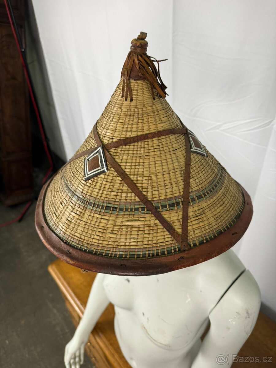 Tradiční africký rituální klobouk (602002) - 4