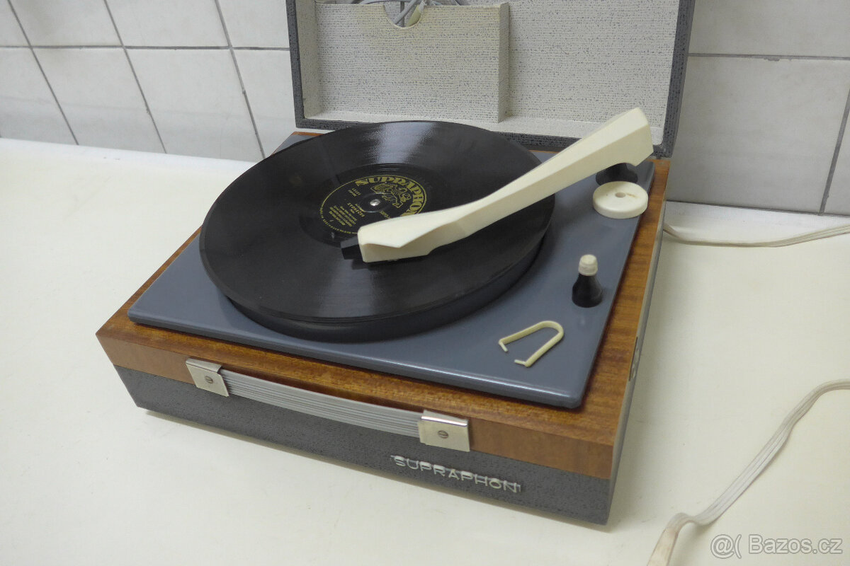 Gramofon 4 Rychlostní SUPRAPHON 2x Jehla ČSSR - 4