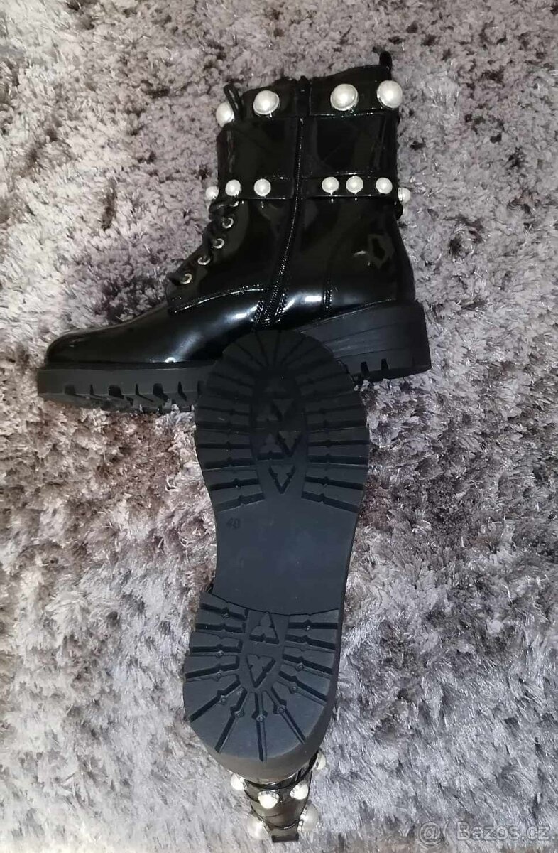 nové kotníkové workery, polokozačky, vel. 38 a 40 - 4