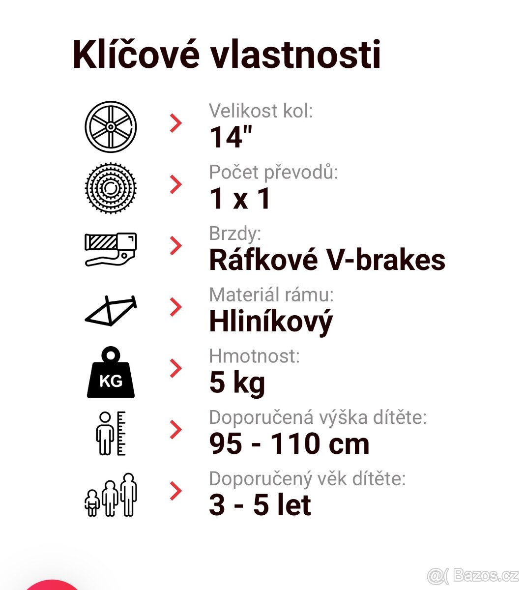 Woom 2 detske lehke kolo 14” - 4