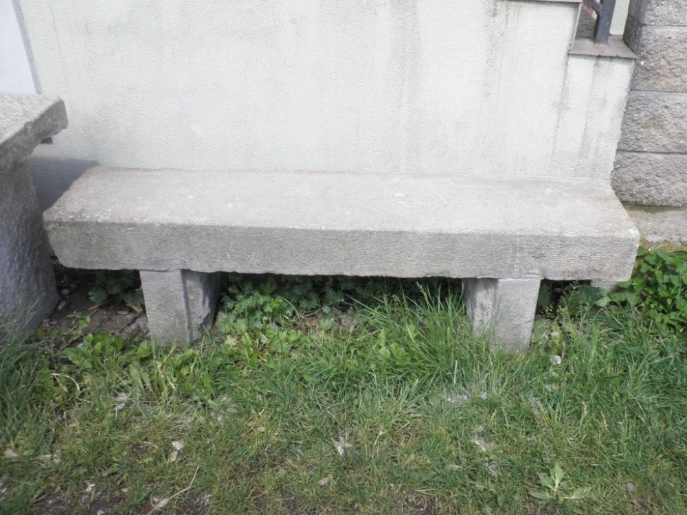 stará kamenná žulová lavice d-166 cm lavička - 4