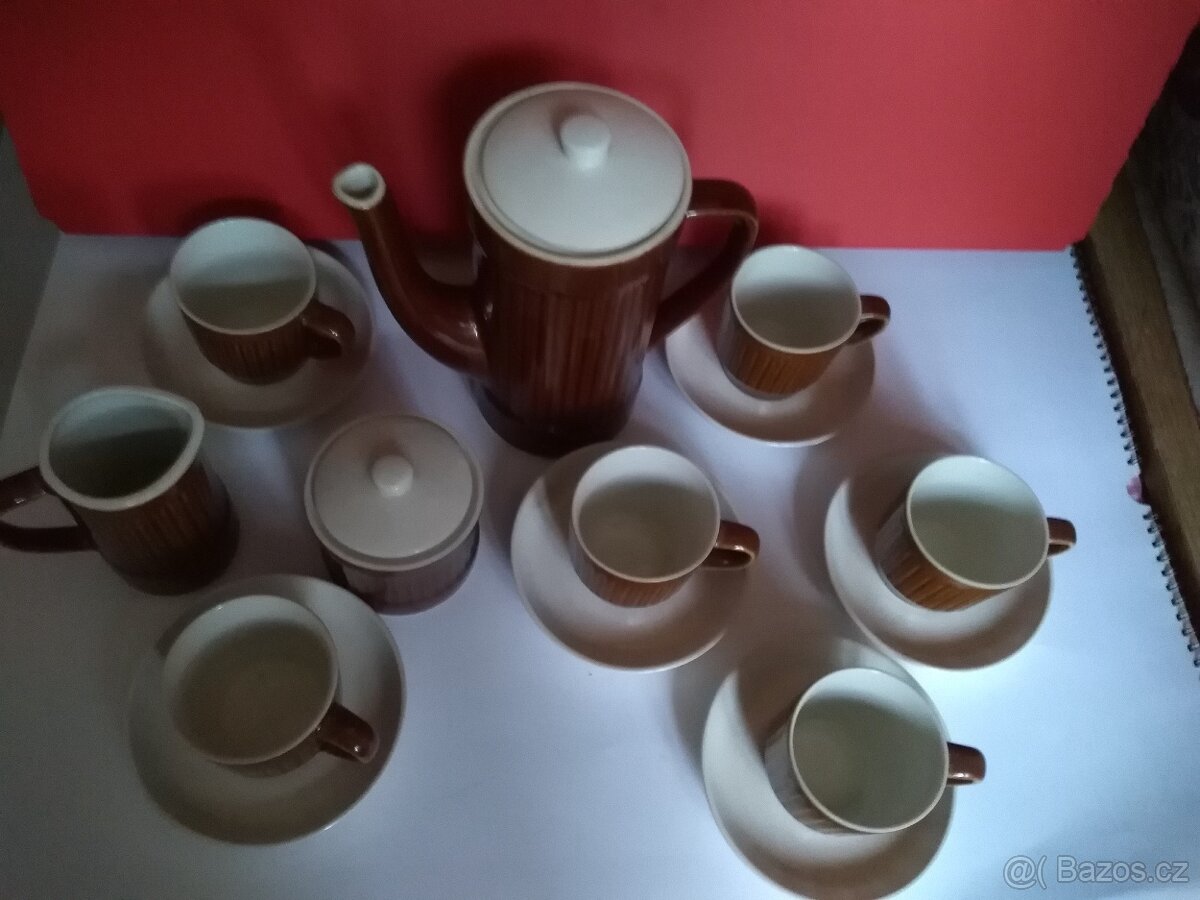 Retro kávová souprava- značená - 4