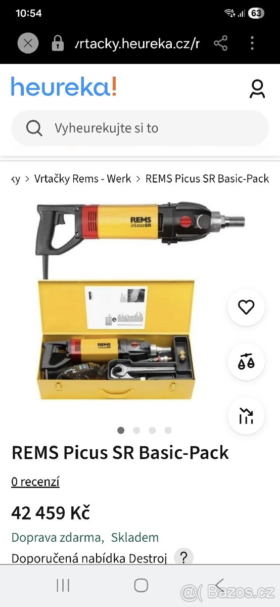 Elektrická diamantová jádrová vrtačka Rems - 4