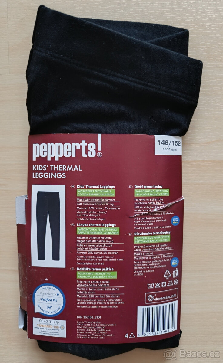 NOVÉ - zateplené dívcí legíny, 146/152, Pepperts - 4