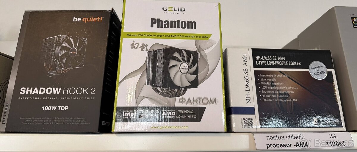 chladič CPU GELID Solutions Phantom, 200W TDP, 7× heatpipe - 4