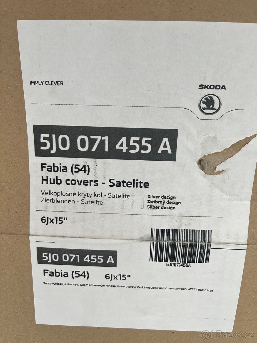 Poklice Fabia 2, Roomster - 4