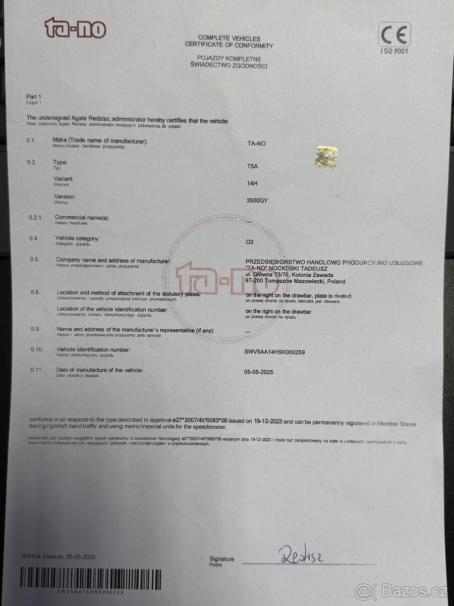 TA-NO SCORPIO, 3500KG, 35.60.PREMIUM, ZÁRUKA, CZ, DPH - 4