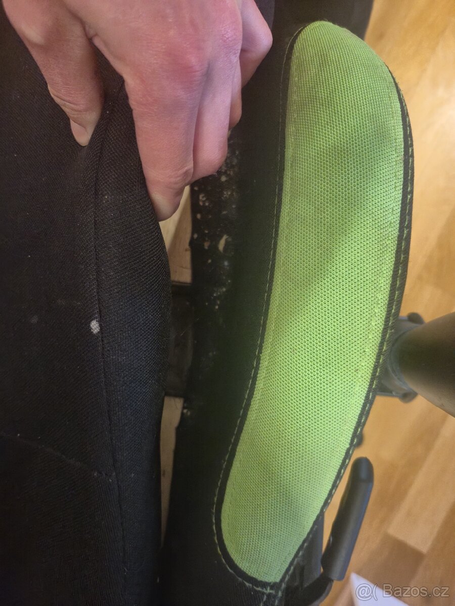 Herní židle ERACER F02 – černá/zelená - 4